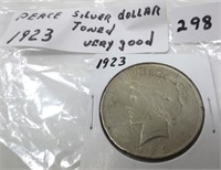 1923 Peace silver dollar