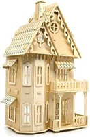 Gothic House 3D Stereo Wooden Puzzle Kit