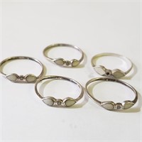 $100 Silver Lot Of 5 Ring