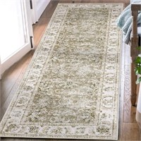 COLLACT Runner Rug 3x9 Area Rug Taupe Persian Rug