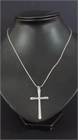 Sterling Silver 925 Cross, Sterling Silver Chain