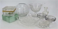 Assorted Clear Glass and Crystal