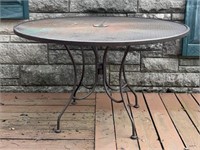 Wrought  Iron Round Patio Table