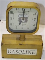 GASOLINE GAS 66 METAL CLOCK