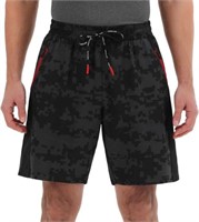 Spyder Men's MD Activewear Short, Black and Grey