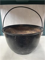 Cast iron pot 7”H 11” W