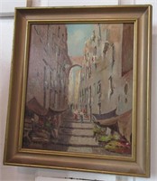 O/B Signed Street Painting