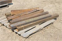 (10) Pieces Assorted Tube Steel 3"x5"x 3-4ft Long