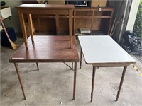 Pair of tables and a stool
