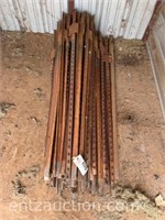LOT OF 53 USED T-POSTS