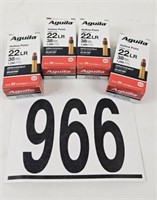 4 BOXES OF AGUILA 22LR 38GR HP (200RDS)