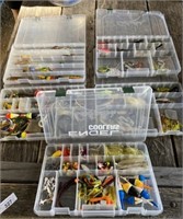 5 - Plastic Bait Boxes & Contents