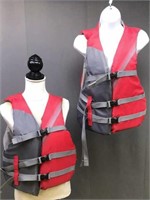 2 Fluid Adult Life Jackets Universal More Than90lb