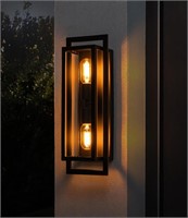 Outdoor Wall Light  Modern Mount  Clear Glass