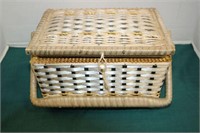 SEWING BASKET WITH CONTENTS