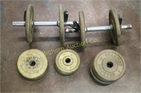 Cast Iron Weights 77 1/2lbs
