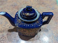 Vtg Handpainted Japanese Teapot - Raised Relief