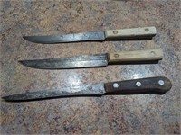 1930s Handmade Wooden Handle Knives (3)