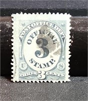 U.S. 1873 3c Official #H-049