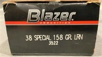 (Approx) 40 Rnds CCI Blazer 38 Special