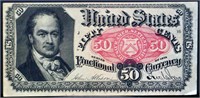 Genuine 1800s 50 cent fractional currency note
