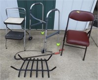 Step stool, walker, chair, firewood holder
