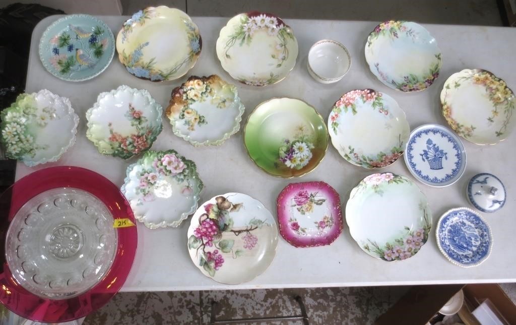 Hand painted plates