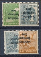 GERMAN DDR SOVIET ZONE #MI 185-186 & #190k MINT