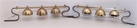 Pair of nicely polished brass shaft bells
