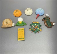 Golf refrigerator magnets