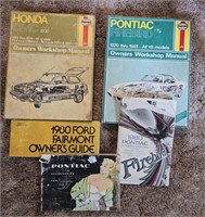 Lot Of Vintage Car Manuals/Books