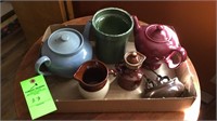 Tea pots and small crocks