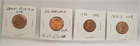 P&D Mint Coins, 1972, 1972-S Pennies UNC