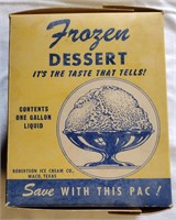 Antique 1930's Ice Robertson Cream Box Waco Tx