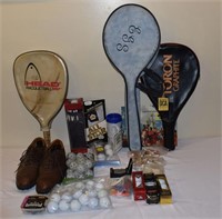 Golf and racket sports accessories; as is