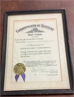 Kentucky Colonel Official Document