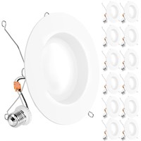 Sunco Lighting 12 Pack Retrofit LED Recessed Light