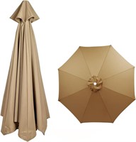 7.5/8.9/9.8FT Umbrella Canopy Khaki