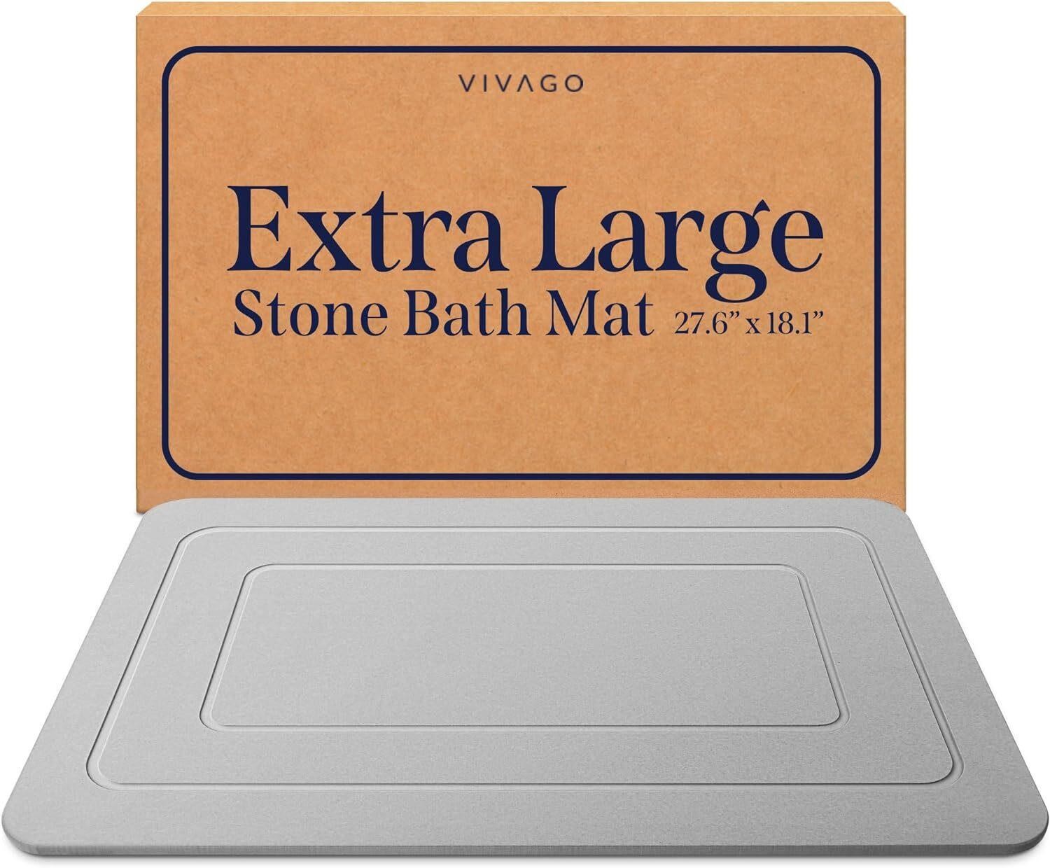 Diatomite Stone Bath Mat Large (27.6x18.1)