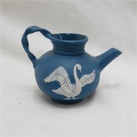 Ceramic Arts Studio Swan Teapot - Blue Wedgewood