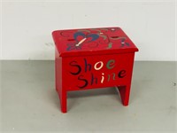 homemade shoeshine box w/ contents