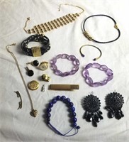 Group of costume jewelry