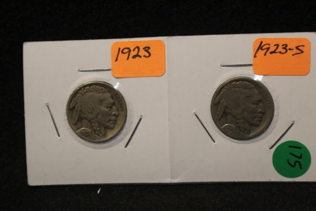 1923 and 1923-S Buffalo Nickels