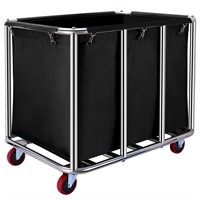 Commercial Laundry cart with Wheels,400L Large