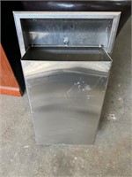 Recessed Stainless Steel Garbage Can 31"x17"
