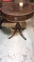 Round table. With drawer