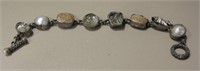 .925 Sterling Hallmarked Multi-Stone Bracelet