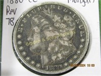 US 1880 CARSON CITY MORGAN SILVER DOLLAR REVERSE