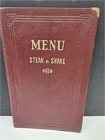 1943 Steak & Shake Menu  5 Cent Coke!