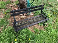 Iron/wood bench